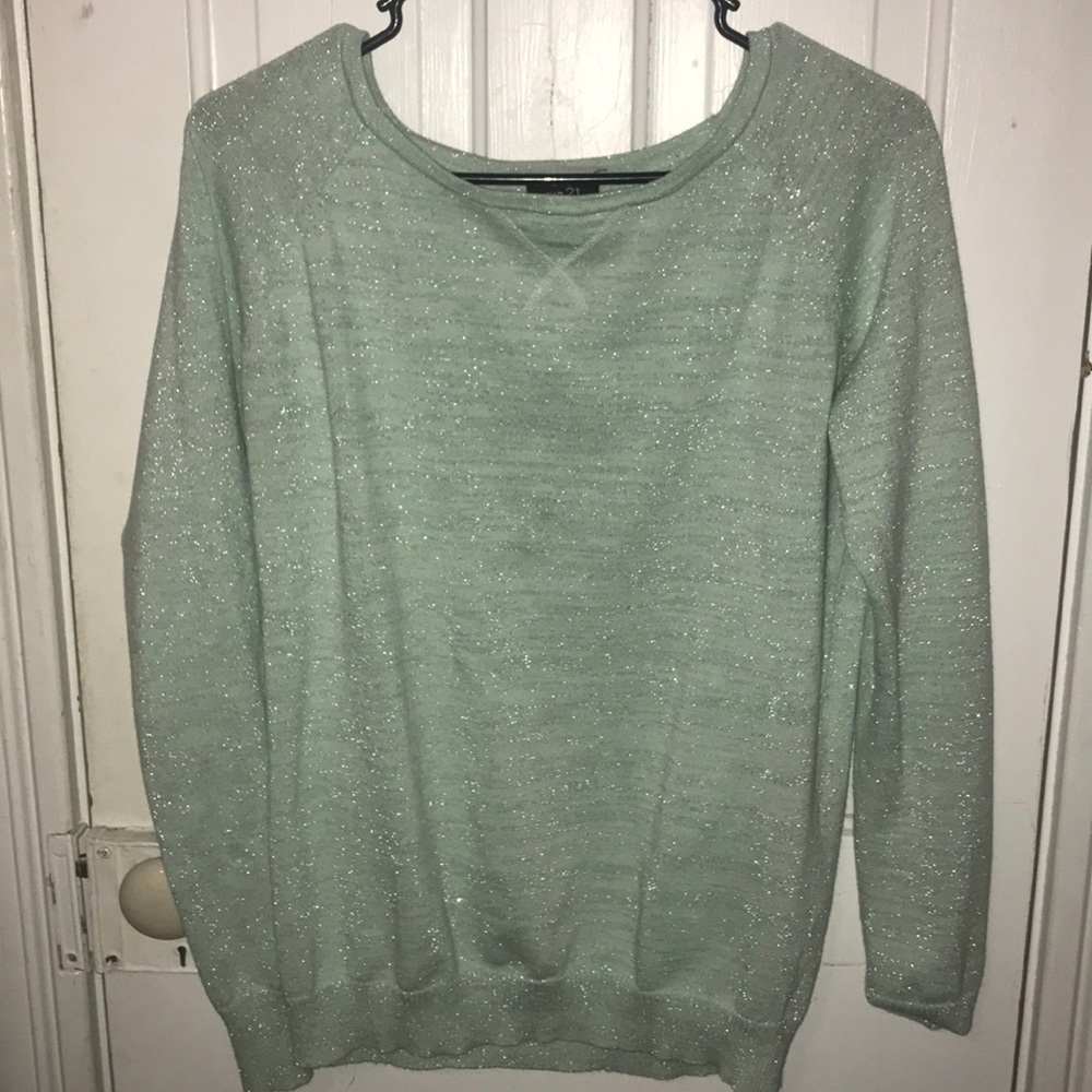 Teal Sparkle Sweater